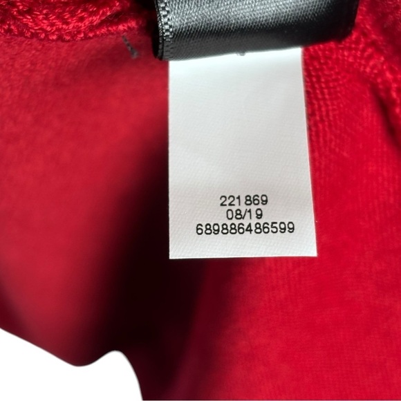 JASON WU 221869 RED SEQUIN CUFF KNIT FIT & FLARE LONG SLEEVE HOLIDAY DRESS - Picture 13 of 14